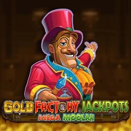 Gold Factory Jackpots Mega Moolah slot icon by Aurum Signature Studios, available at Pribet Casino