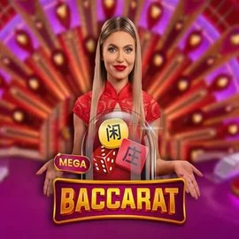 Mega Baccarat casino game by Pragmatic Play – featured logo at Pribet Casino