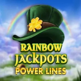 Rainbow Jackpots Power Lines slot logo by Red Tiger Gaming at Pribet Casino