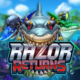 Razor Returns slot logo by Push Gaming at Pribet CasinoRazor Returns